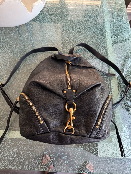Rebecca Minkoff Handbags - Rebecca Minkoff Black Leather women’s Backpack with Gold Hardware
